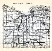 Blue Earth County, Cambria, Nankato, Lime, Jamestown, Butternut Valley, Judson, Mankato, Lincoln, Garden City, Minnesota State Atlas 1954